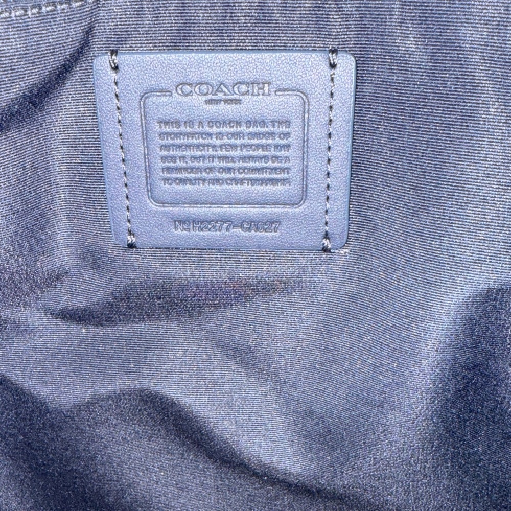 Coach Ellis Weekender Denim Blue Canvas Tote 🥰 - Picture 7 of 8